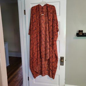 Orange and Blue Kimono